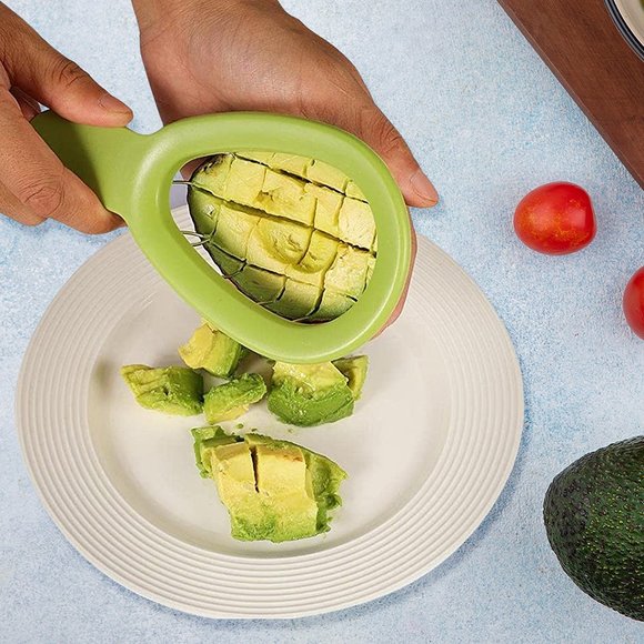 2-Pack: Easy Stainless Steel Avocado Slicer And Perfect Cubing Tool - Picture 5 of 5